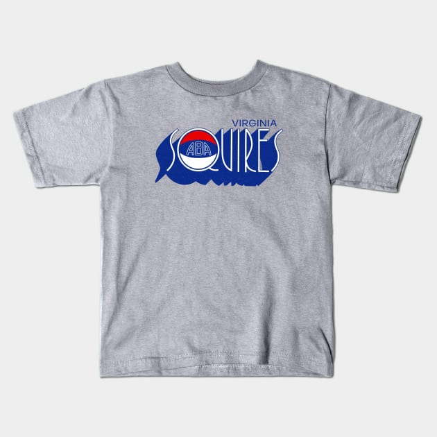 Defunct Virginia Squires ABA Basketball 1976 Kids T-Shirt by LocalZonly